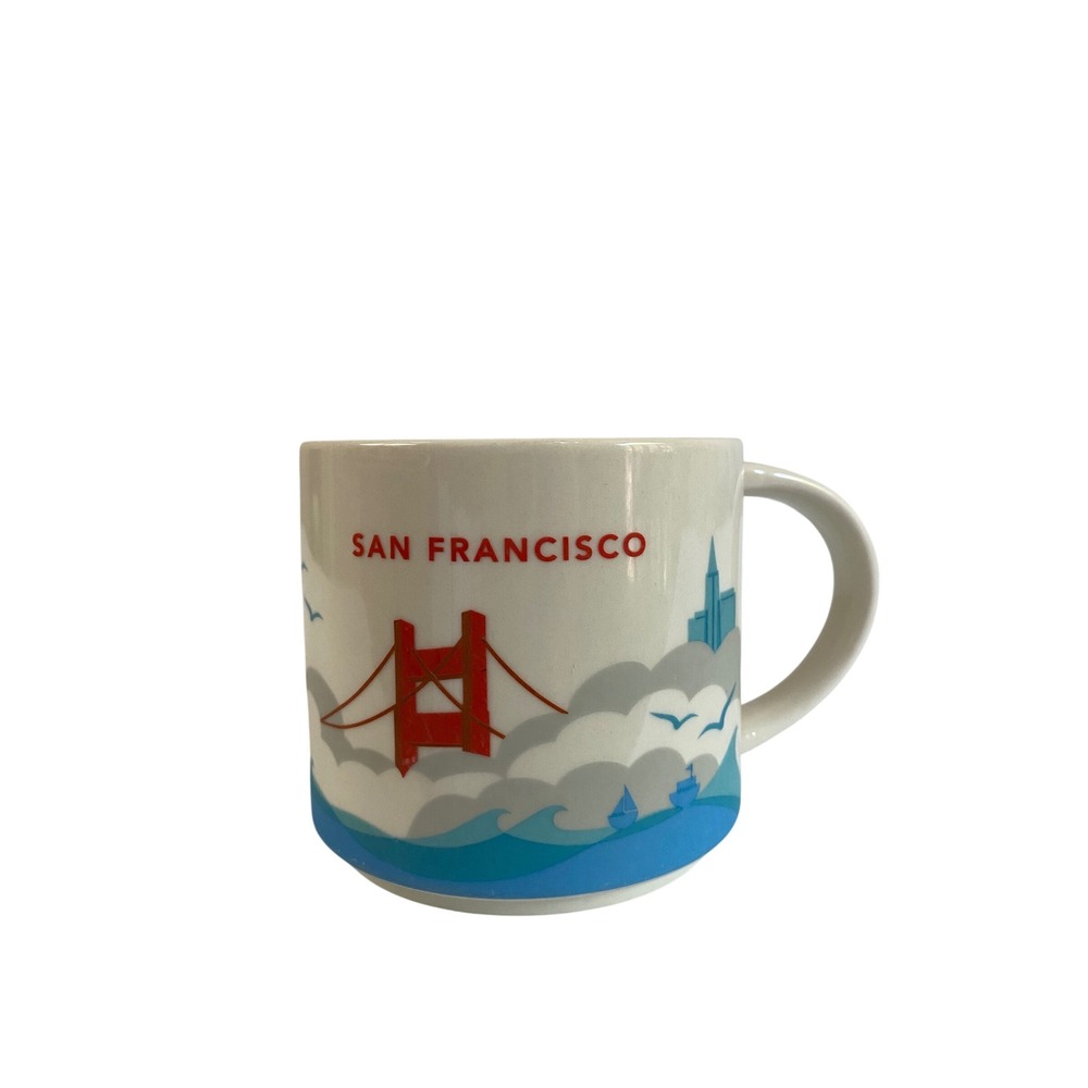 Starbucks San Francisco You Are Here Collection Coffee Mug 14oz Red Interior
